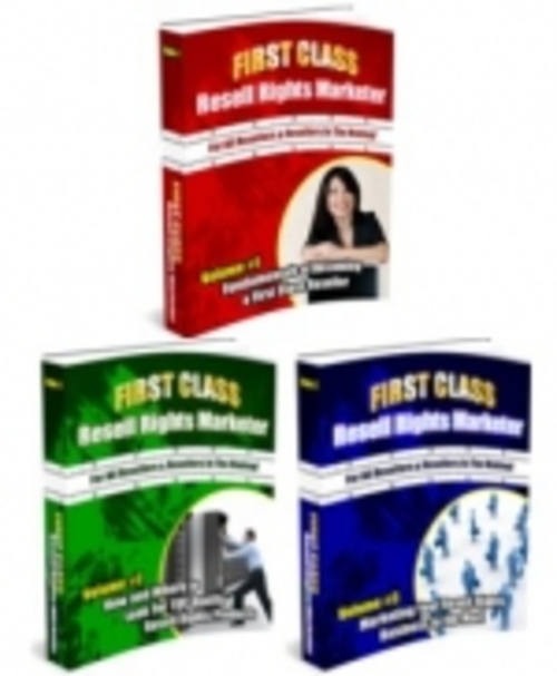 Product picture First Class Resell Rights Marketer Series mrr