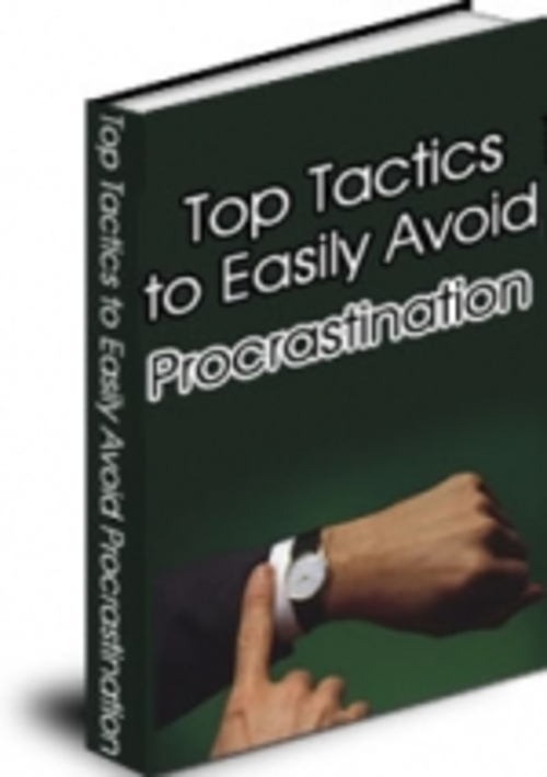 Product picture Top Tactics To Easily Avoid Procrastination mrr