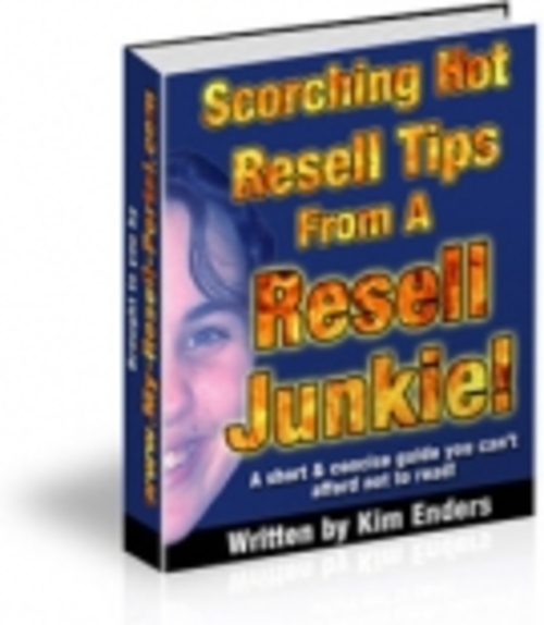 Product picture Scorching Hot Resell Tips From A Resell Junkie! mrr