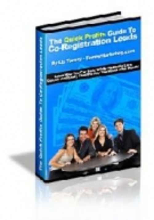 Product picture The Quick Profits Guide To Co-Registration Leads mrr