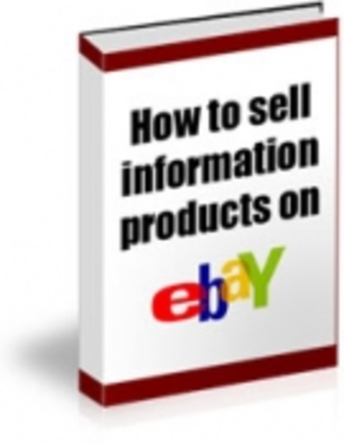 Product picture How To Sell Information Products On eBay mrr