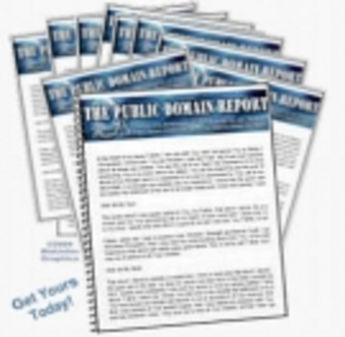 Product picture The Public Domain Report mrr