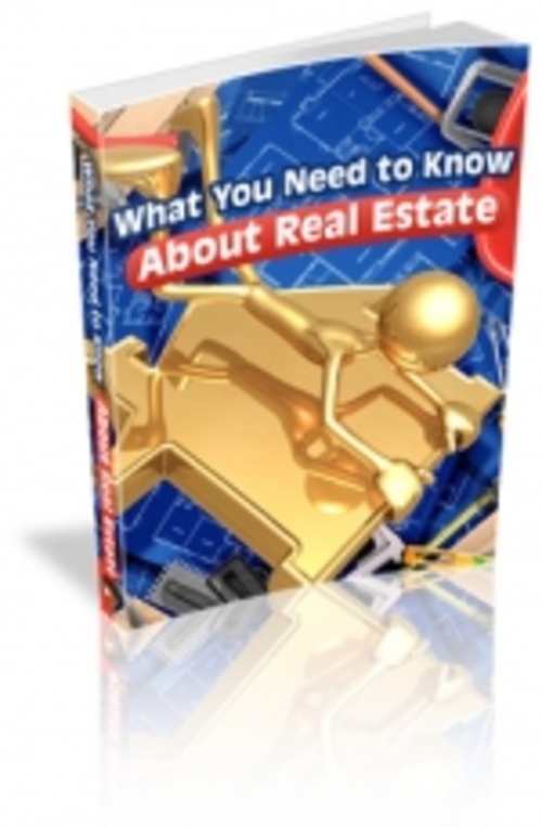 Product picture What You Need to Know About Real Estate mrr