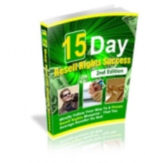 Product picture 15 Day Resell Rights Success : 2nd Edition mrr
