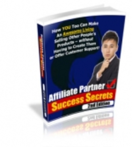 Product picture Affiliate Partner Success Secrets : 2nd Edition mrr