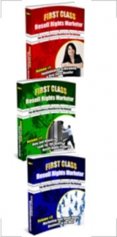 Product picture First Class Resell Rights Marketer : Triple Pack mrr