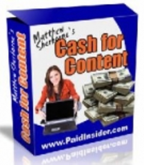 Product picture Cash For Content mrr