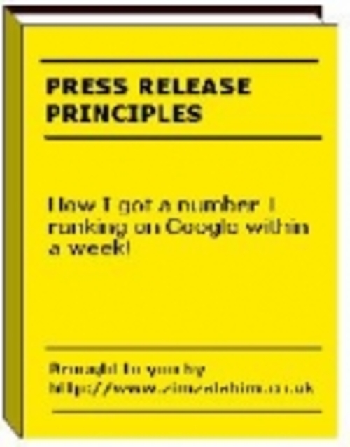 Product picture Press Release Principles mrr