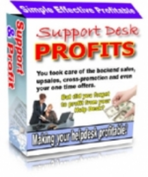Product picture Support Desk Profits plr