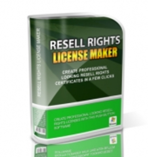 Product picture Resell Rights License Maker mrr