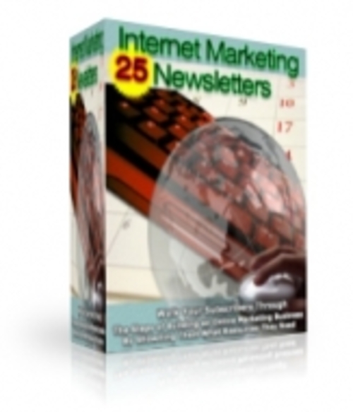 Product picture 24 Internet Marketing Newsletters mrr