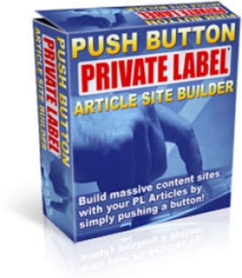 Product picture Push Button Private Label Article Site Builder rr
