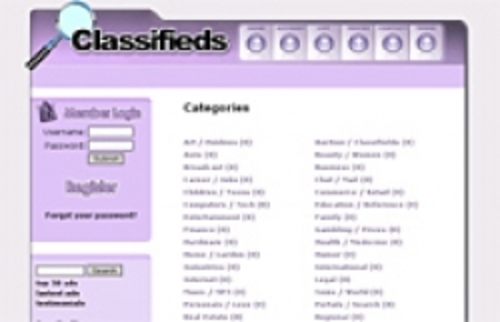 Product picture Classifieds Turnkey Website Purple