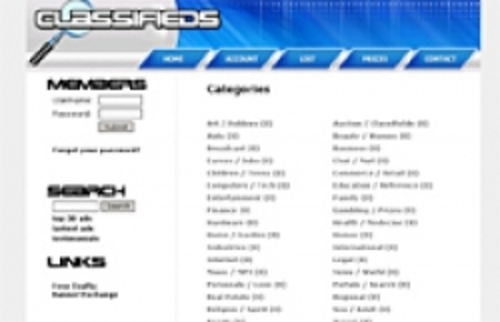 Product picture Classifieds Turnkey Website Blue 2