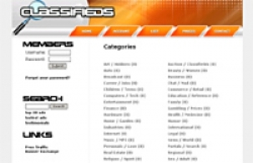 Product picture Classifieds Turnkey Website Orange