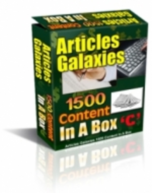 Product picture Articles Galaxies - 1500 Content In A Box plr
