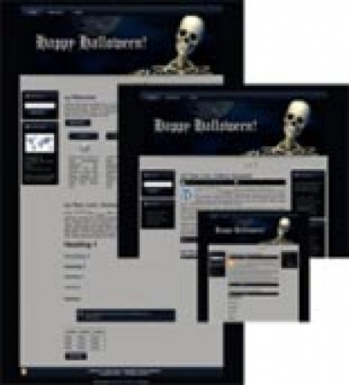 Product picture Halloween Site Template 1 mrr