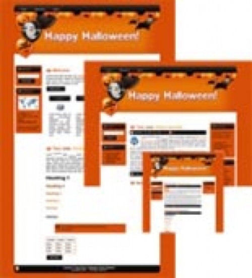 Product picture Halloween Site Template 2 mrr