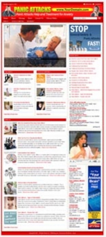 Product picture Panic Attacks Website plr