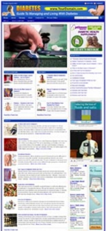 Product picture Diabetes Website plr