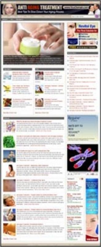 Product picture Anti Aging Treatment Website plr