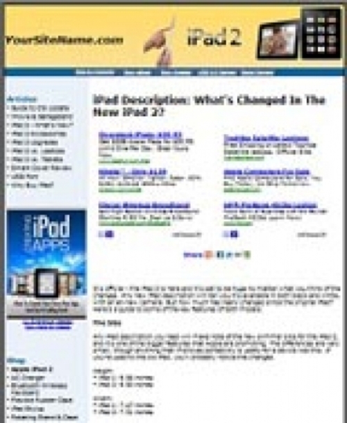 Product picture iPad 2 Website plr