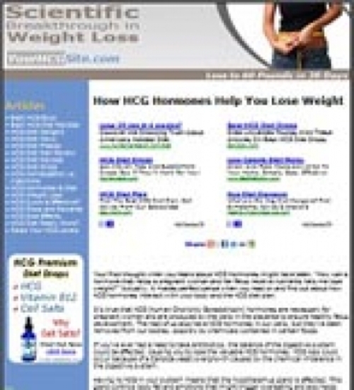Product picture HCG Diet Website  plr