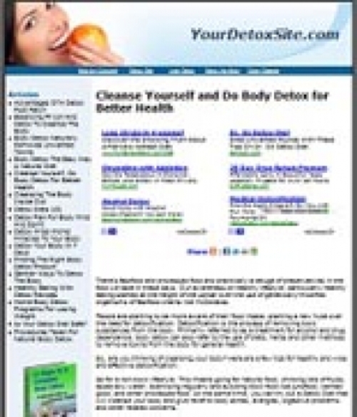 Product picture Detox Website plr