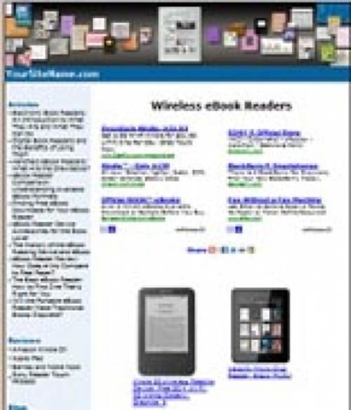 Product picture Wireless eBook Readers Website plr