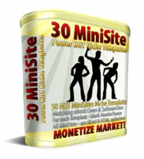 Product picture 30 MiniSite Templates mrr