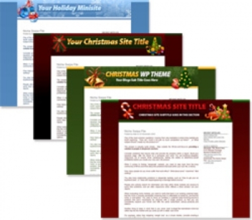 Product picture Christmas Themed Minisites and Wordpress Themes pu
