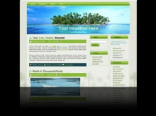 Product picture Palm Tree Island WP Theme mrr