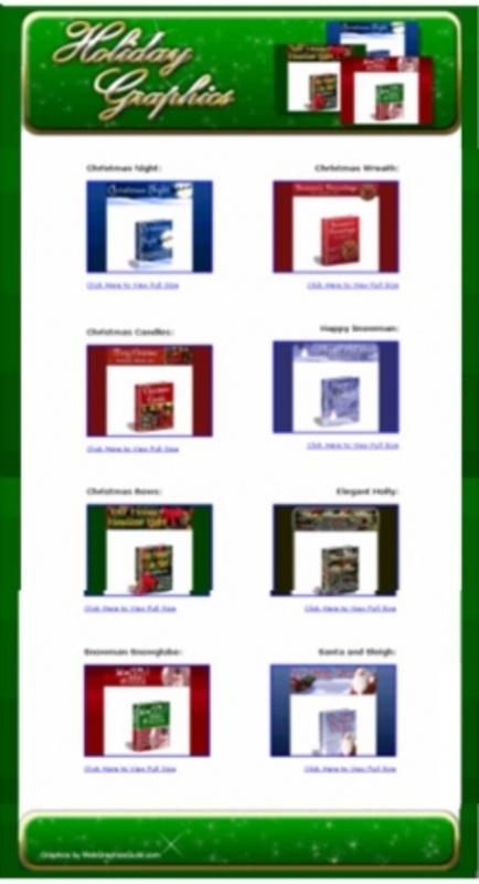 Product picture 12 Matching Sets Of Christmas Holiday Graphics pu