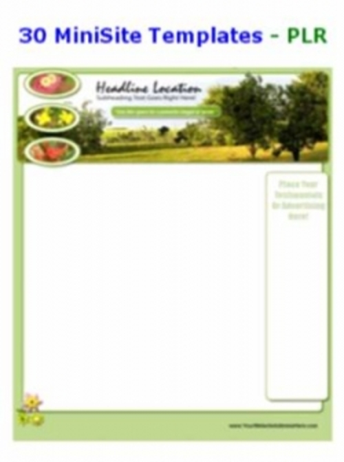 Product picture 30 MiniSite Templates - PLR