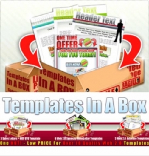 Product picture Templates In A Box plr