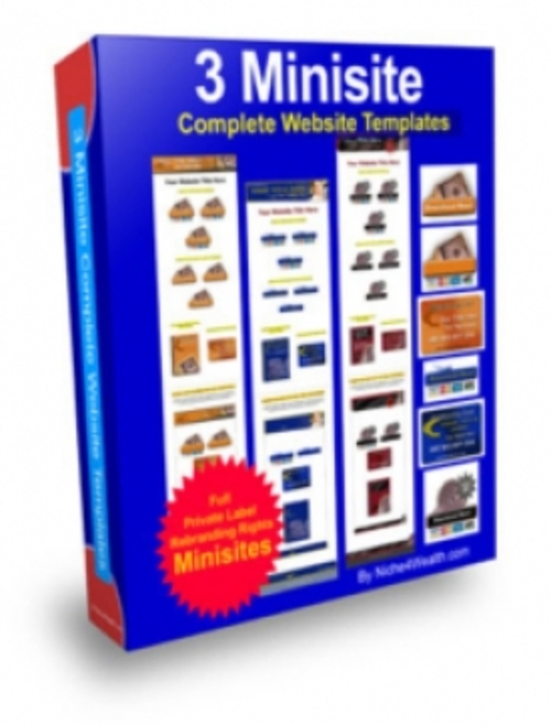 Product picture 3 Minisite : Complete Website Templates plr