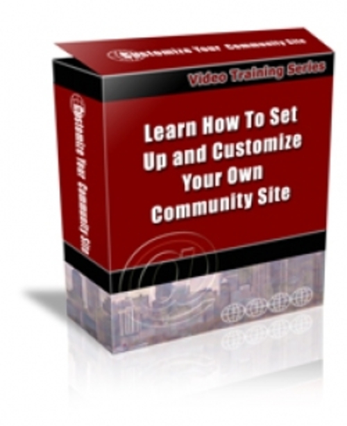 Product picture Set Up And Customize Your Own Community Site pu