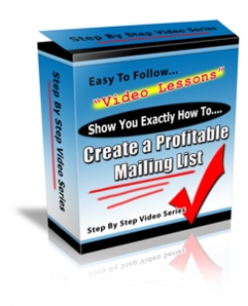 Product picture Create A Profitable Mailing List pu