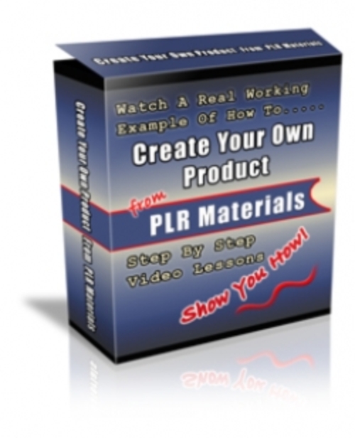 Product picture Create Your Own Product From PLR Materials pu
